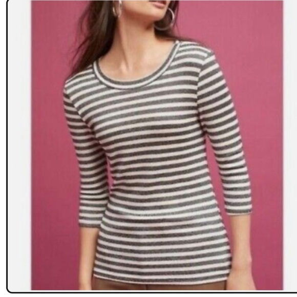 Anthropologie Tops - Michael Stars for Anthropologie Metallic Striped Tee. Size XS/S.